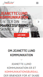 Mobile Screenshot of jeanettelund.dk